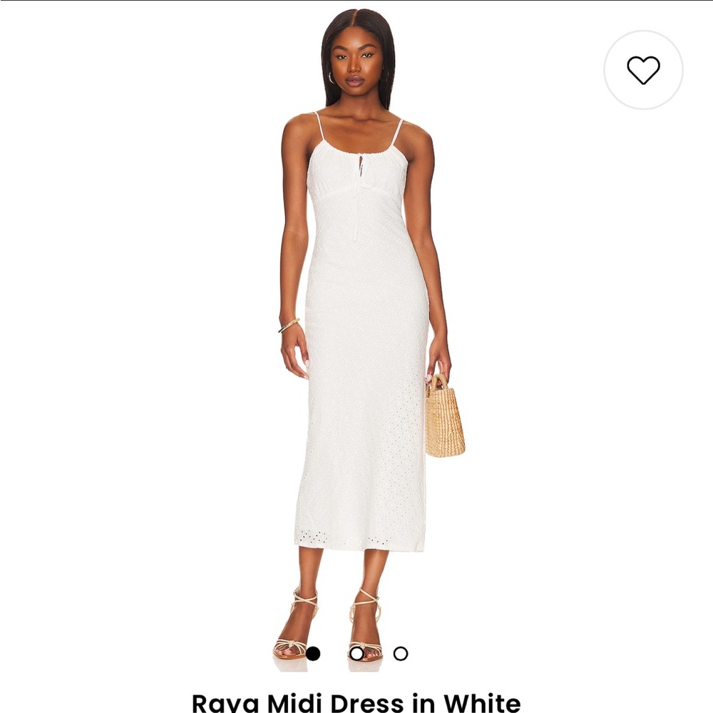 NWT SNDYS Raya Midi Dress in White